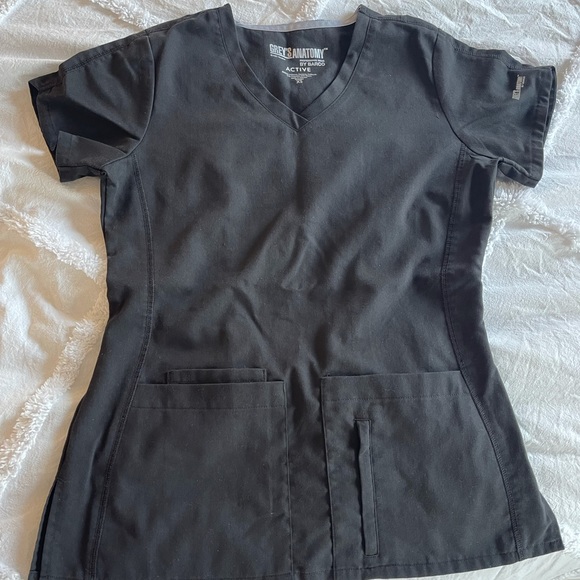 Black greys anatomy active scrub top - Picture 1 of 2